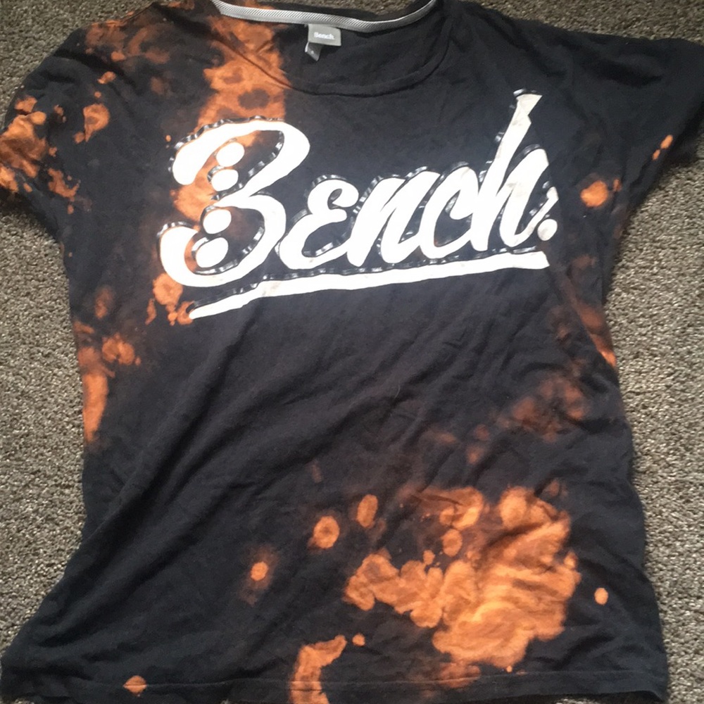Acid wash black Bench t-shirt